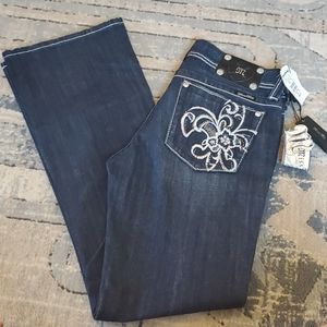 Miss Me Fleur De Lis Bootcut Jean